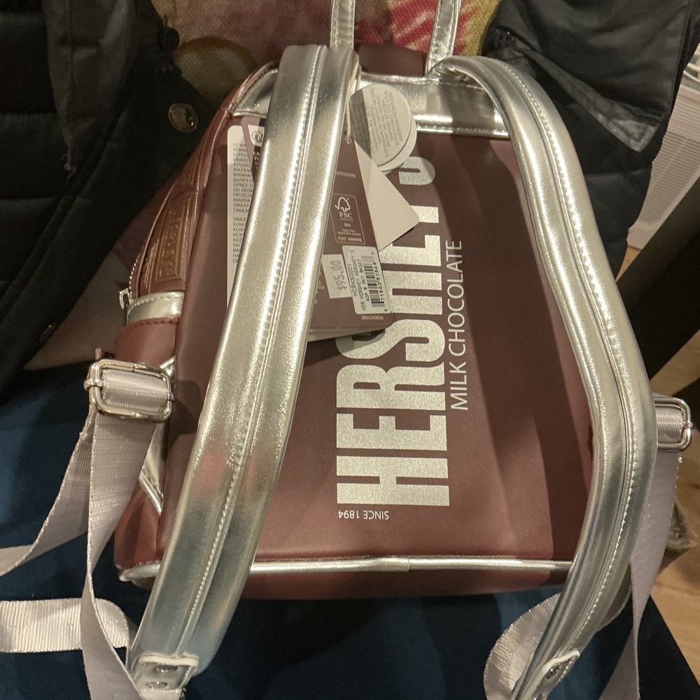 Silver and Brown Men's Bag
